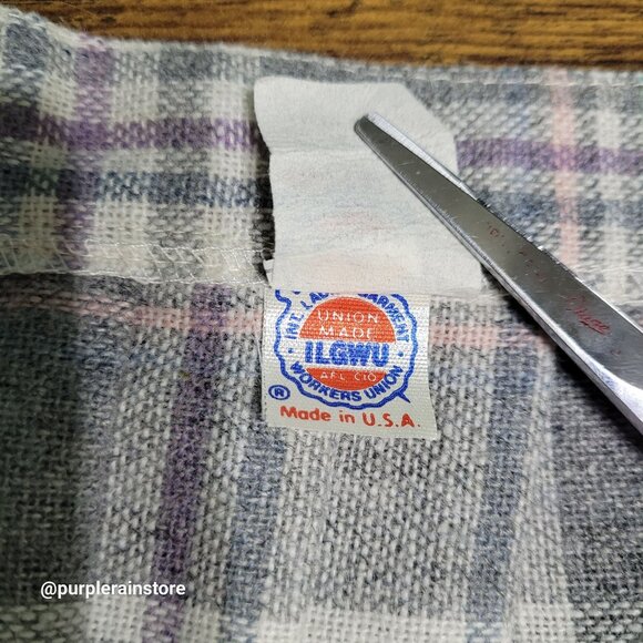 Vtg Wool Blend Plaid Midi Skirt Size 11 12 Academia Ethereal Whimsy Boho 70's - Picture 5 of 9